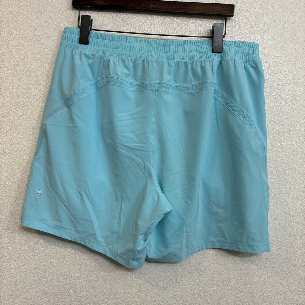Lululemon Pace Breaker Linerless Short 7" Cyan Blue Training Athletic Gorpcore - Picture 6 of 11